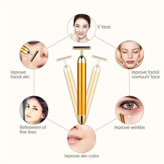 24K Gold Facial Massage Roller
